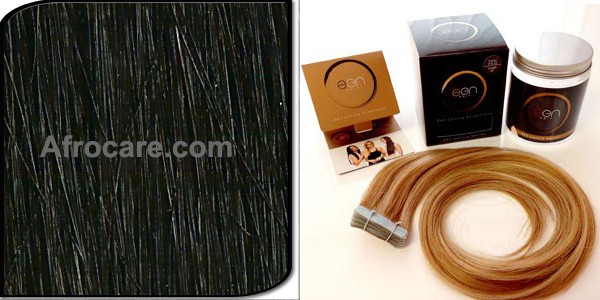 Zen Luxury, Pretaped Hair extensions 18 inch Colour #1