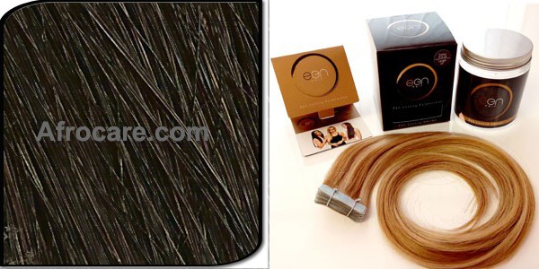 Zen Luxury, Pretaped Hair extensions 18 inch Colour #1B