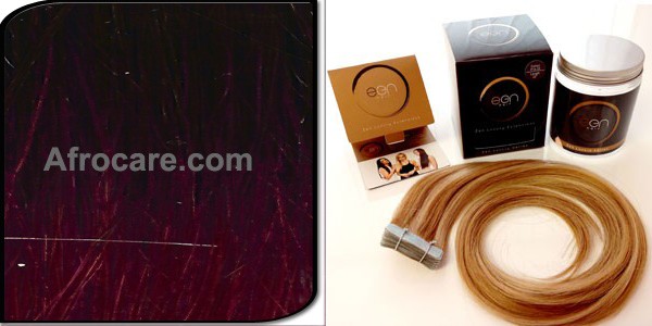 Zen Luxury, Pretaped Hair extensions 22 inch Colour T400-Burg
