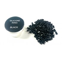 Zen Hair Extension  Silicon Lined Microtubes-Black x 100  (Linkies) 